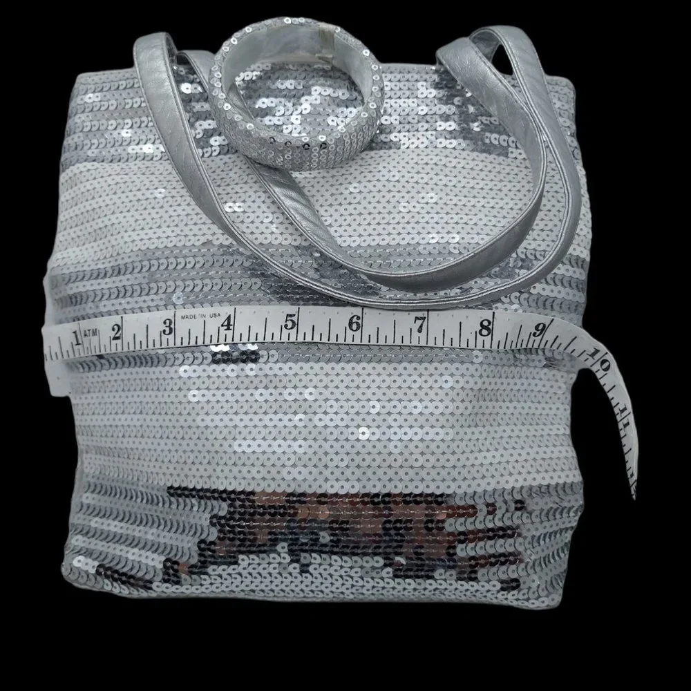 Limited Too Fully Sequined Small Bag with Matching Bracelet - Picture 4 of 6
